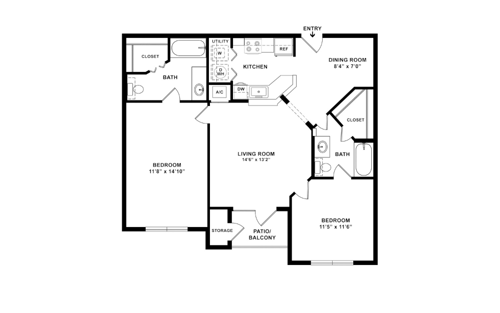 2D Flat Floorplan - B3