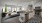 a large kitchen with a couch and a table