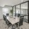 a business room table with chairs